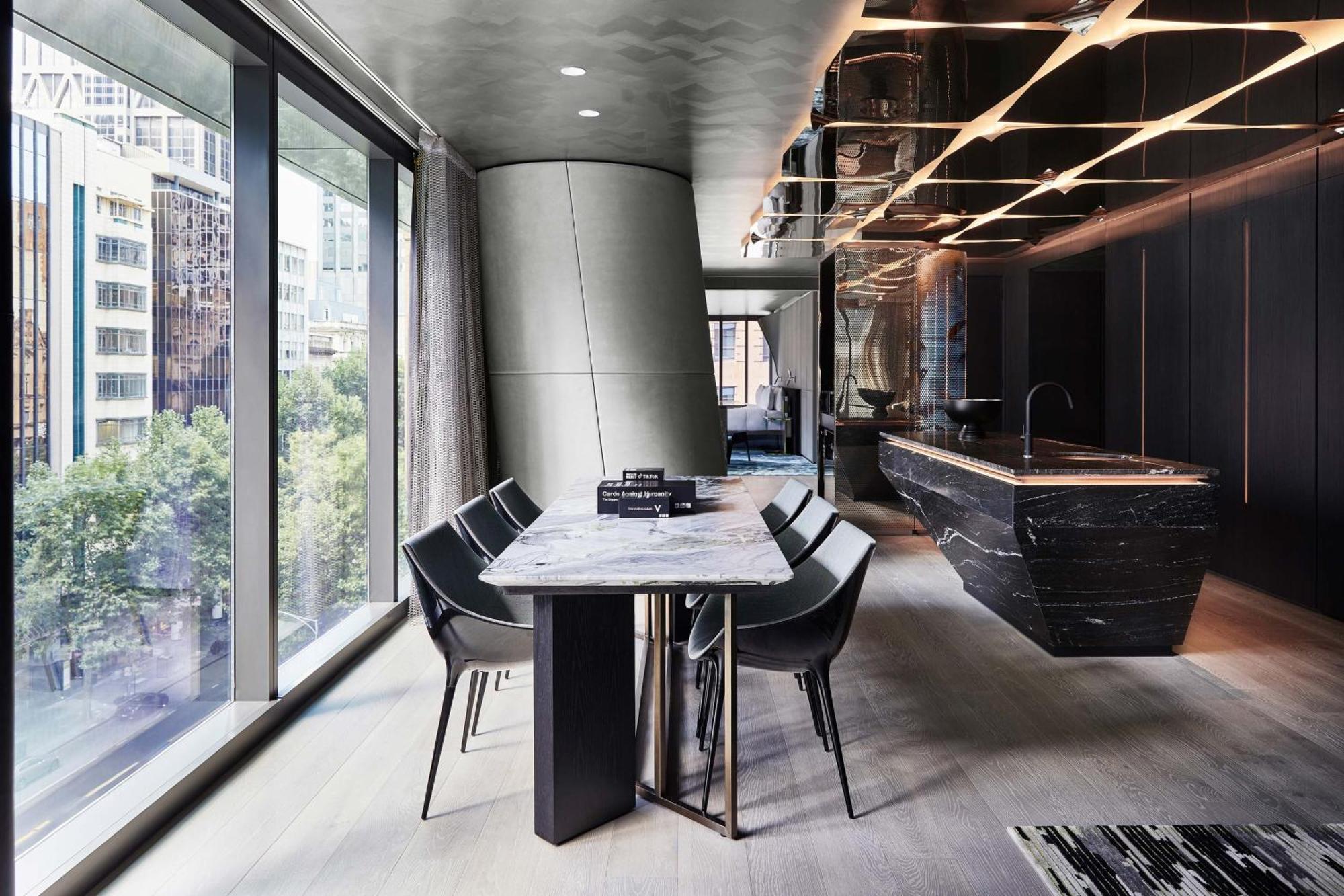 墨尔本w酒店 外观 照片 The kitchen and dining area